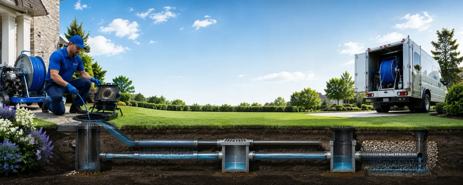 Outdoor drain cleaning information for Avery, CA